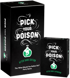 Pick Your Poison After Dark card game setup ready for a lively party night.