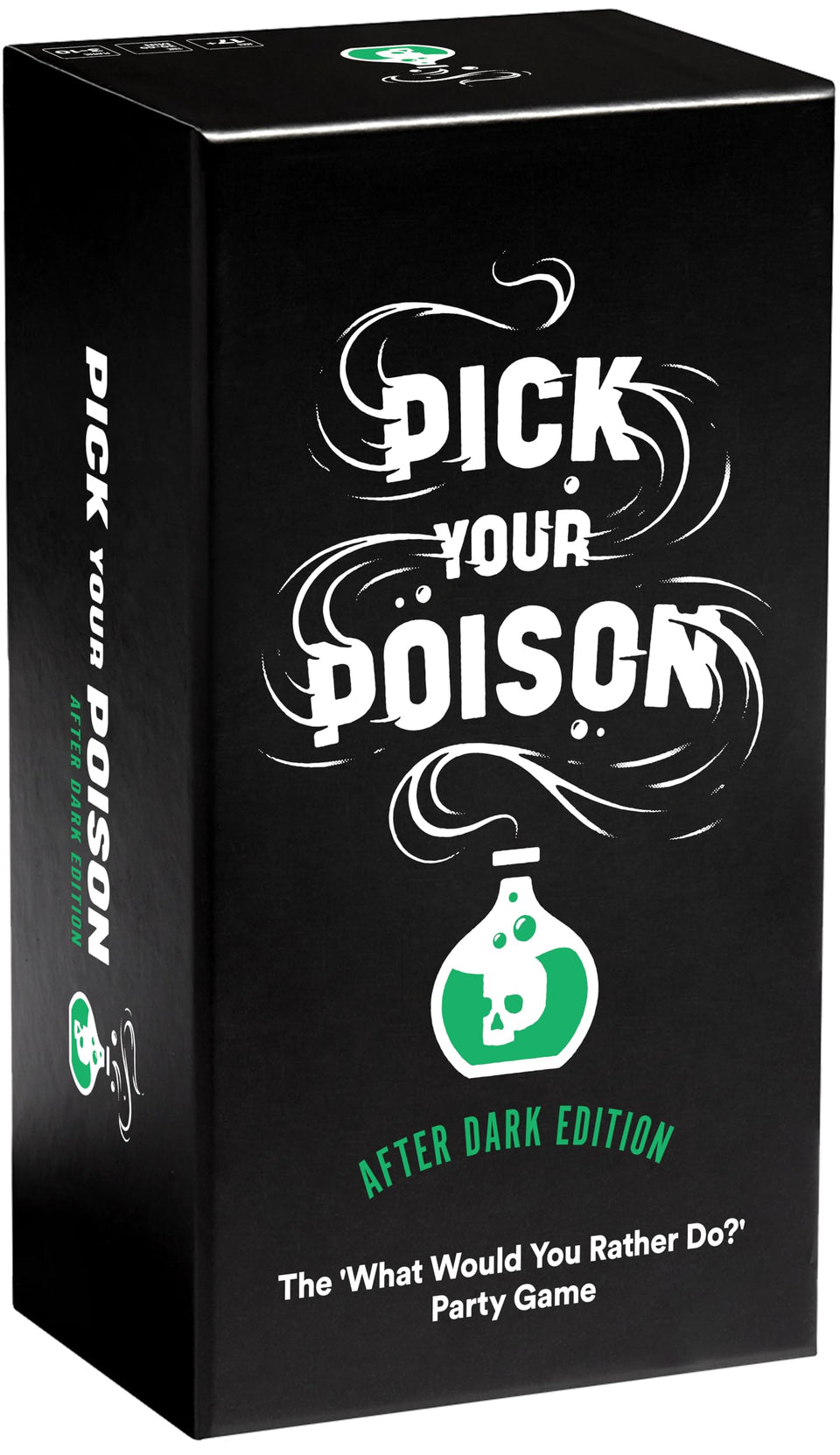 Pick Your Poison After Dark packaging box ready for party night.