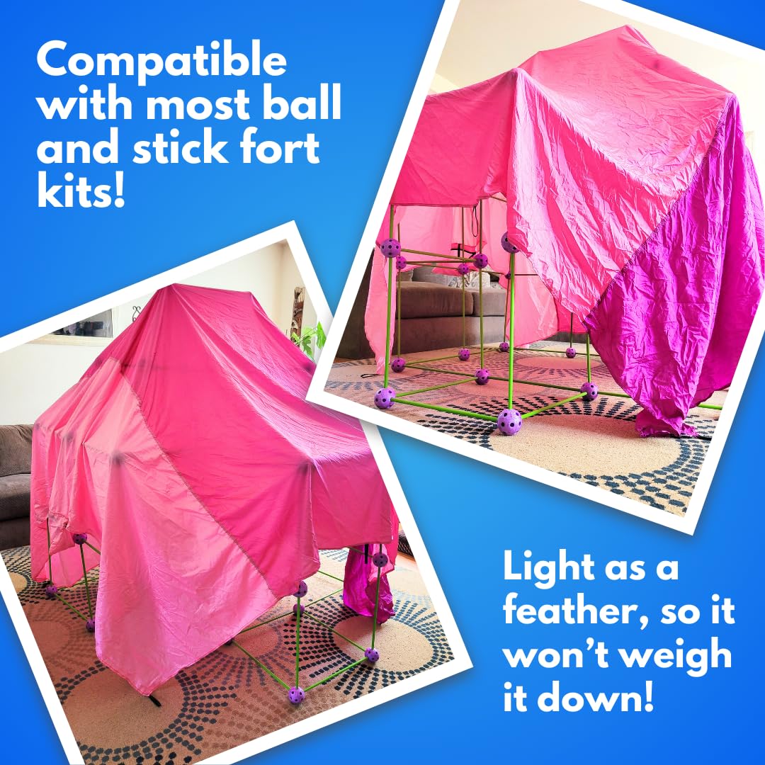 Pickle & Olive ez clipz eight plastic clips provide secure fort assembly.