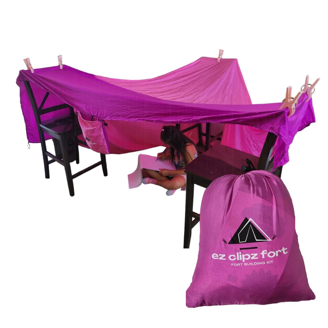 Pickle & Olive ez clipz giant blanket fort for easy, cozy play