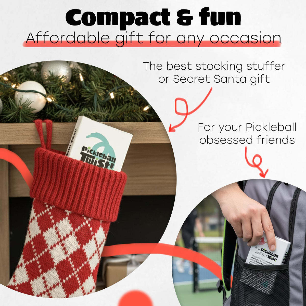 Pickleball Twist card game-brain-body-workout blends skill with humor.