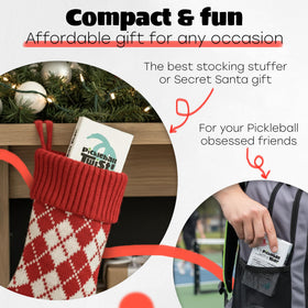 Pickleball Twist card game-brain-body-workout blends skill with humor.