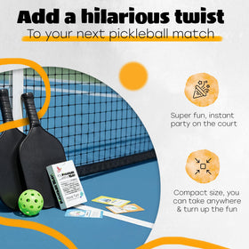 Pickleball Twist card game-dance-challenge adds fun to casual games and practice sessions.