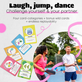 Pickleball Twist card game-jump-challenge sparks fast-paced action on the court.