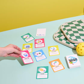 Pickleball Twist card game-party-gathering perfect icebreaker for groups.