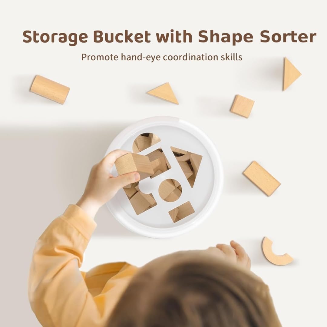 Pidoko Kids blocks in small hands supporting fine motor exploration.