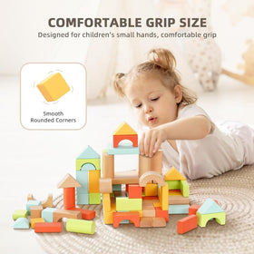 Pidoko Kids colorful blocks inspire open ended learning and fine motor play.