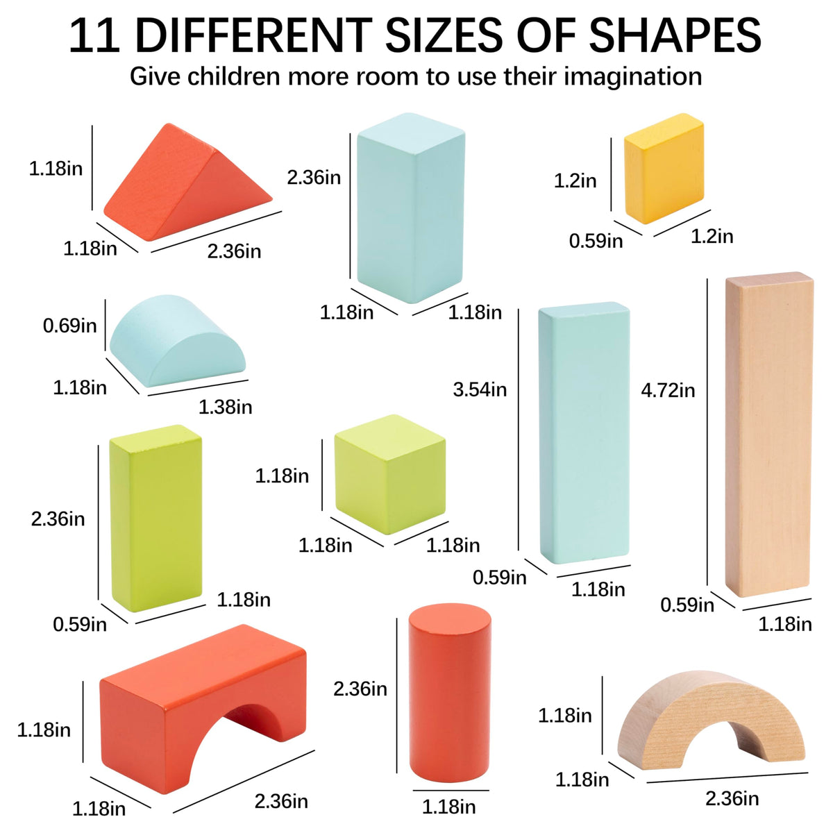 Pidoko Kids solid wood blocks with rounded edges feel sturdy and kid friendly.