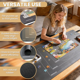 Piece Lab Durable puzzle protection rolled for safe transport.