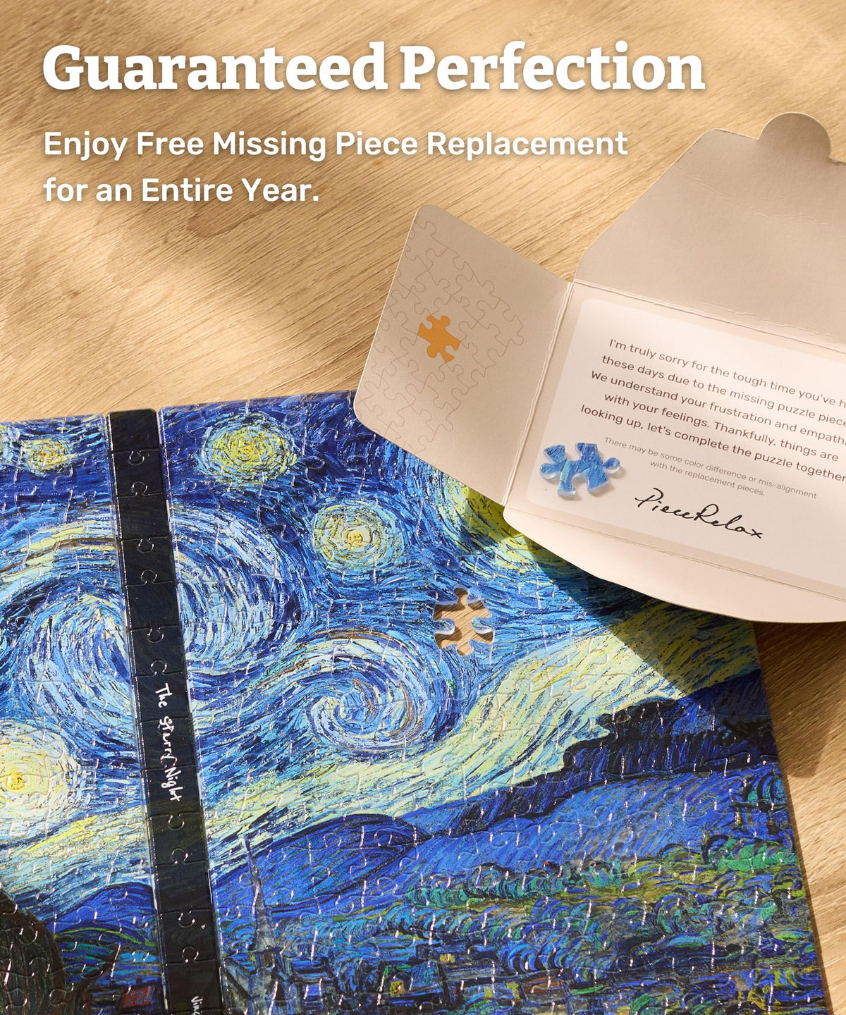 Van Gogh Sunflowers artwork on front adds museum-inspired charm