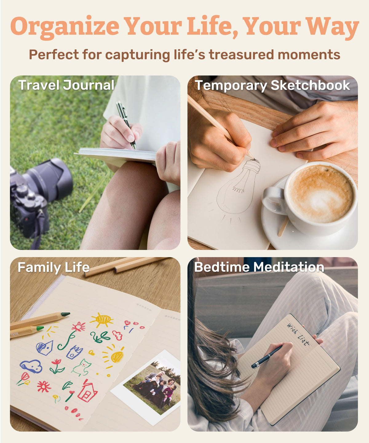 PieceRelax bookmark with artist quotes offers inspiration while you write