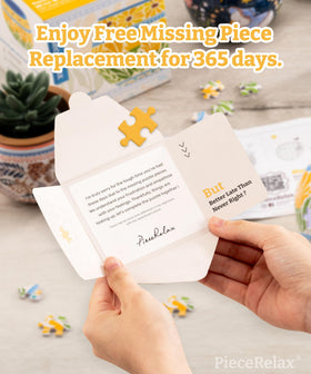 PieceRelax replacement policy helps recover missing pieces.