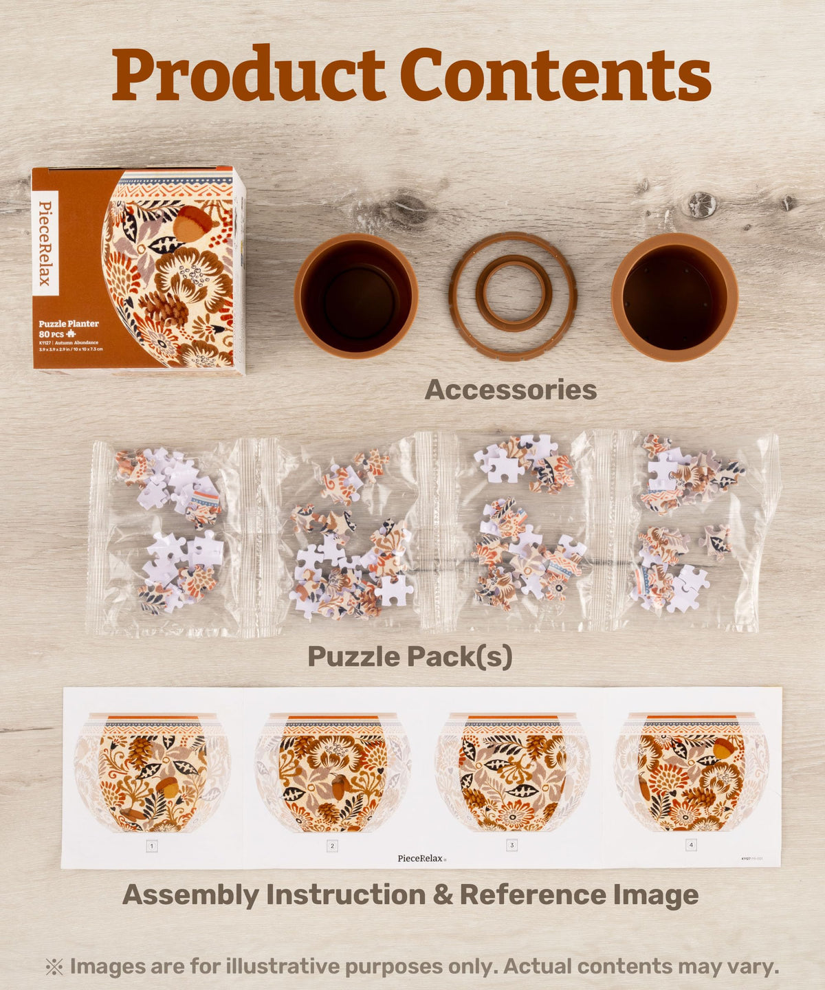 PieceRelax interlock system provides sturdy assembly without glue.