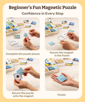PieceRelax magnet puzzle makes a unique gift for puzzle and design lovers.