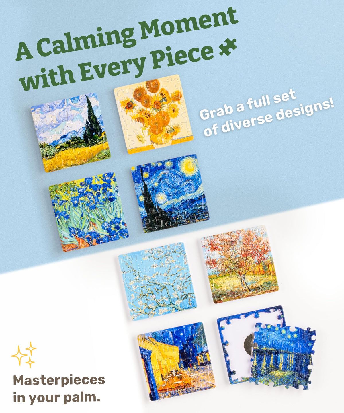 PieceRelax magnet puzzle features high-quality prints and vibrant artwork on a sturdy surface.