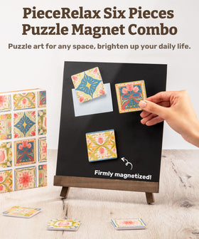 PieceRelax magnet puzzle Tulip Tile close-up print shows crisp colors.