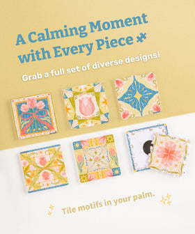 PieceRelax magnet puzzle Tulip Tile on fridge keeps pieces secure during daily use.