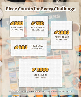 PieceRelax PieceClicks 1000-piece puzzle adult tabletop game for focused relaxation