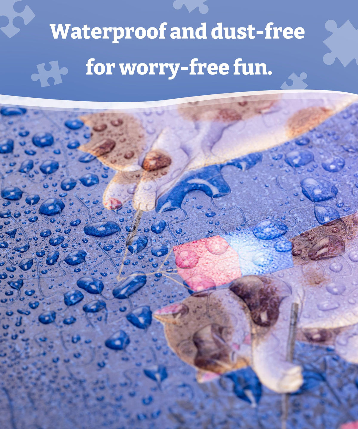 PieceRelax PieceClicks waterproof-dust-free surface keeps pieces clean and ready