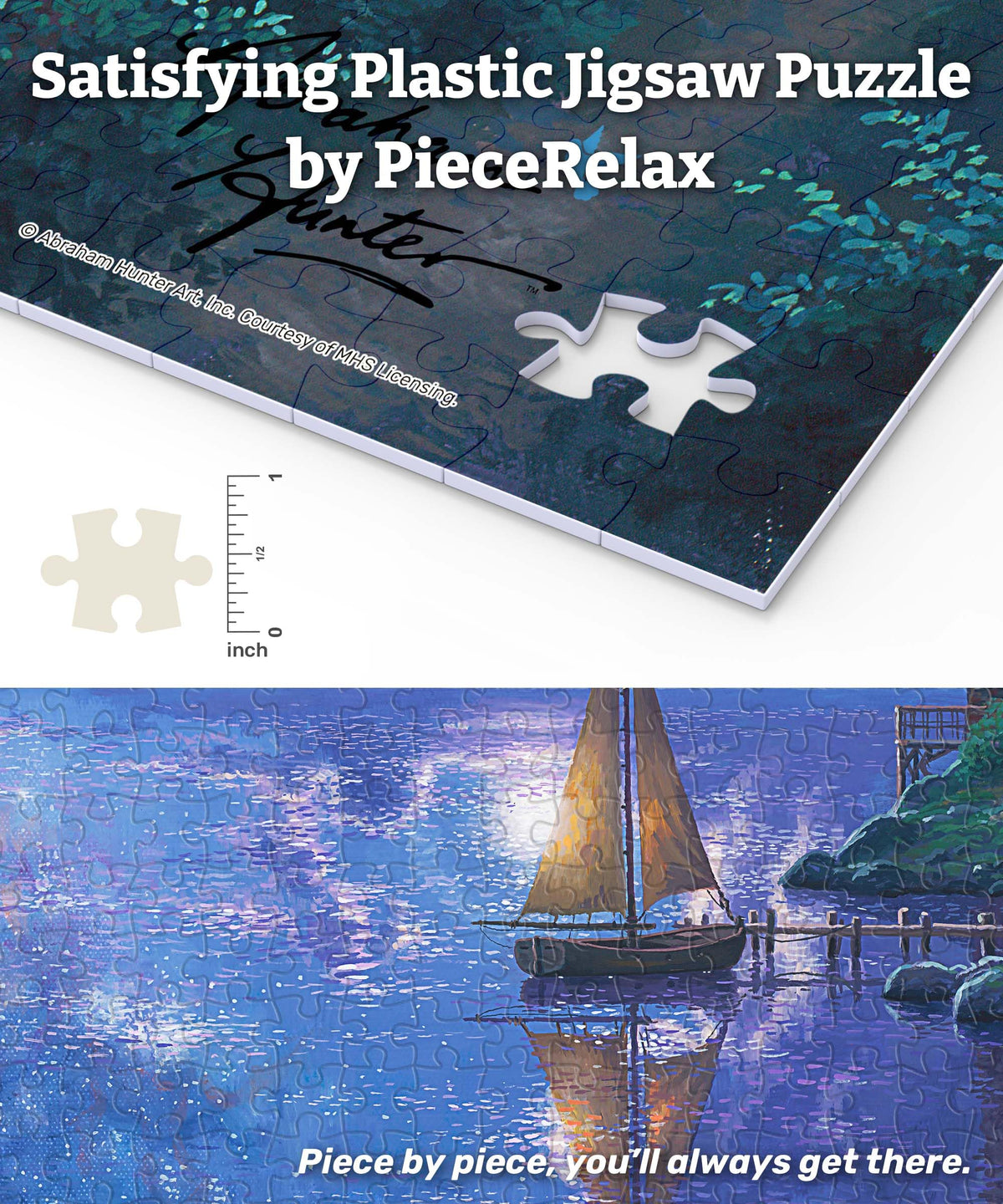 PieceRelax puzzle-click close-up highlights satisfying snap for immersive play.