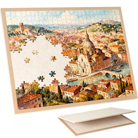 Piecevana jigsaw board set up for a 31-5x24 inch 1000-piece puzzle display