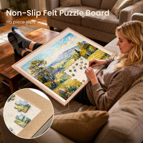 Piecevana jigsaw board safe no-slip surface keeps pieces in place