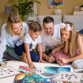 Piecevana Puzzle Board playing surface with felt for steady piece movement during play