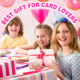 Piefectpie pink donut binder organized cards display versatility