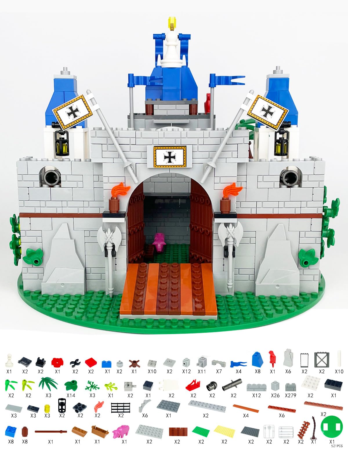 Piegricdiat clear instructions guide builders from start to stunning castle.