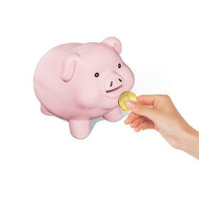 Pig World adult-friendly design blends with desk or entryway