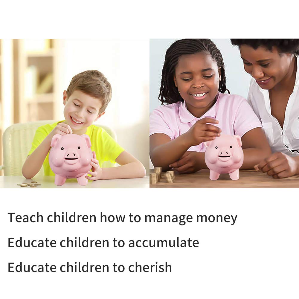 Pig World ceramic piggy bank on shelf demonstrates durability and packaging