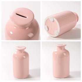 PIG WORLD girl money bank blends charm with practical saving habit.