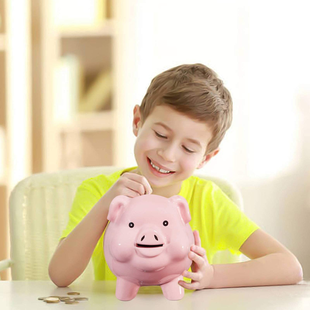 Pig World money jar for cash gifts doubles as practical gift