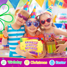 Pigipigi Kids party favors featuring scratch art for festive decor
