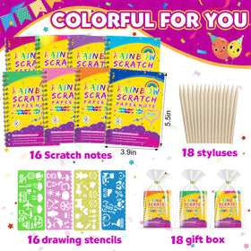 Pigipigi Kids rainbow scratch styluses close-up for precise, mess-free art