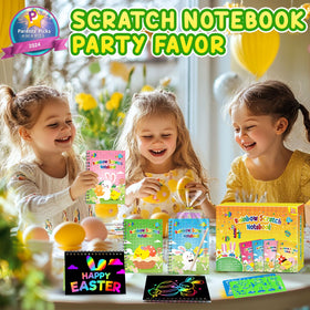 Pigipigi Kids rainbow scratch art stencils for easy kid craft projects.
