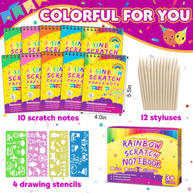Pigipigi Kids scratch art stencils guide creative designs easily
