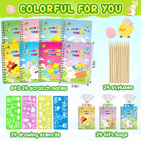 Pigipigi Kids scratch art stylus for mess-free color reveal.