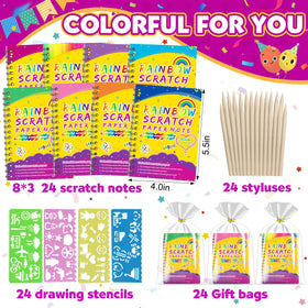 Pigipigi Kids scratch-art stylus pens for smooth rainbow reveals