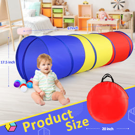 PigPigPen play tunnel connects with other cubes or triangles for expansion.