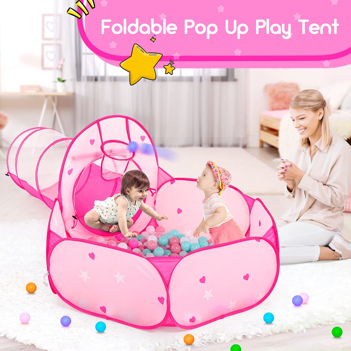 PigPigPen princess tent design sparks pretend play with a royal vibe