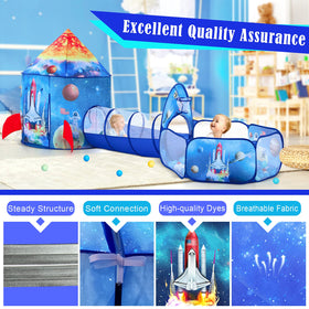 PigPigPen Space World Theme Tent, promotes imaginative exploration and group play.