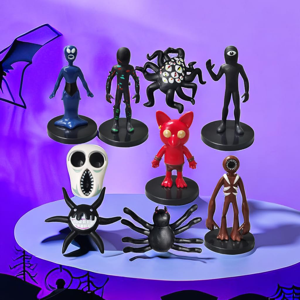 Some figures include stands for stable desk or shelf placement.