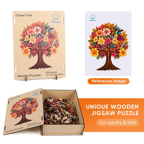 Finished Pikoqunc color-rich nature puzzle doubles as decor art.