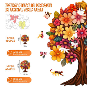 Pikoqunc laser-cut wooden pieces ensure precise fits and smooth puzzling.