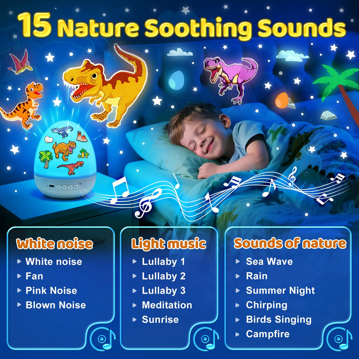 PIKOY 15 sleep sounds offering lullabies and nature tones for calmer nights
