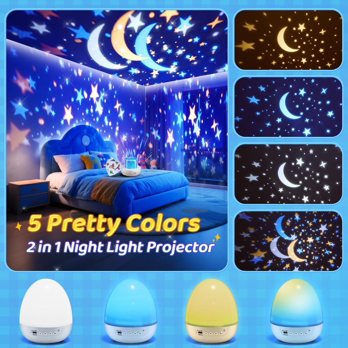 PIKOY 360-degree rotation delivering smooth, silent projections