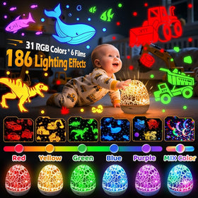 PIKOY night light projector shows 6 films for play and sleep