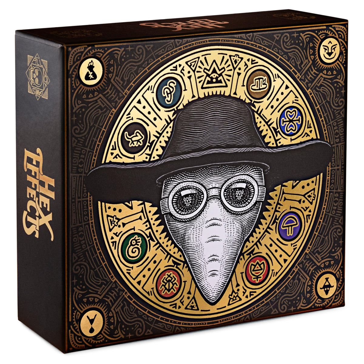 Pillbox Games Hex Effects cards laid out for fast setup and tense play at game night.