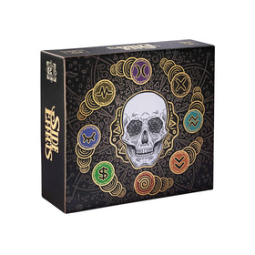 Pillbox Games Side Effects cover art invites intrigue for lively game nights.